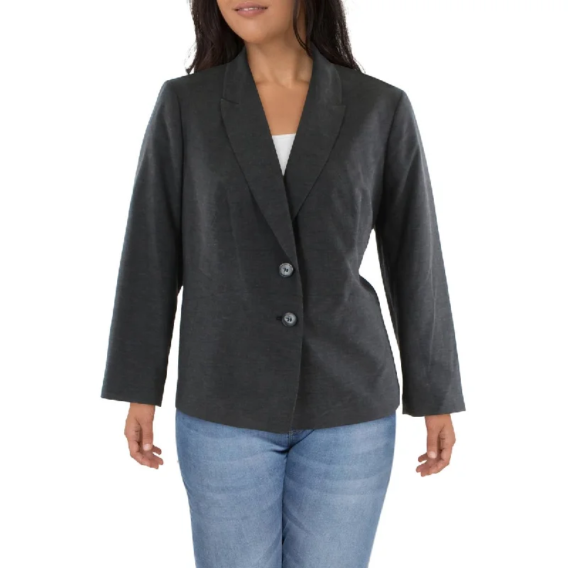 Single - Breasted Women's Tweed Blazers with Gold Buttons for a Classic LookLe Suit Womens Plus Woven Fitted Two-Button Blazer