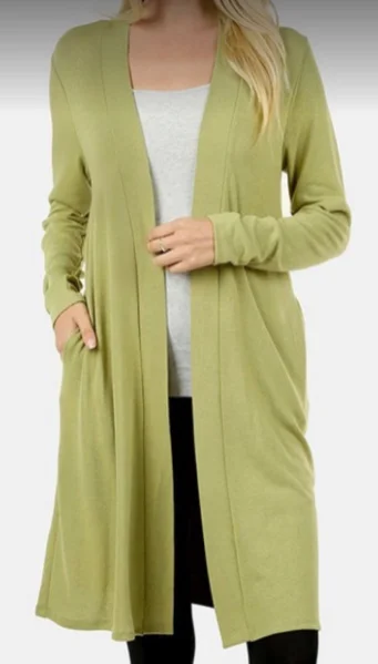 open front women cardigan for easy stylingLight Weight Pocket Cardigan