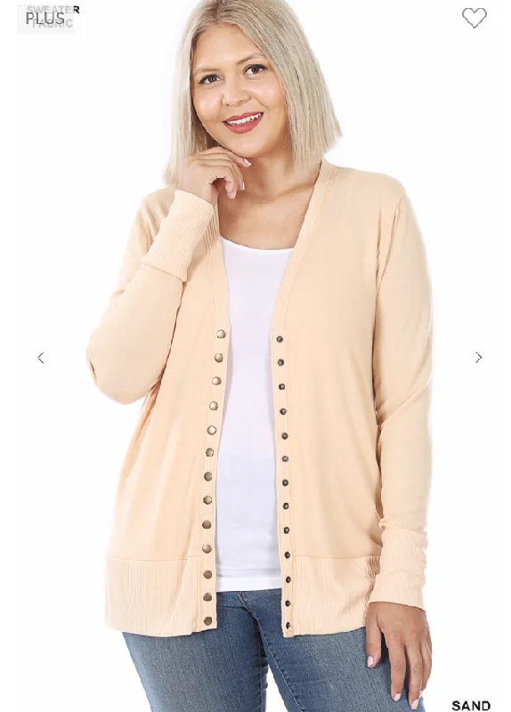 maternity women cardigan for expecting momsSnap Button Cardigan - 2 Colors