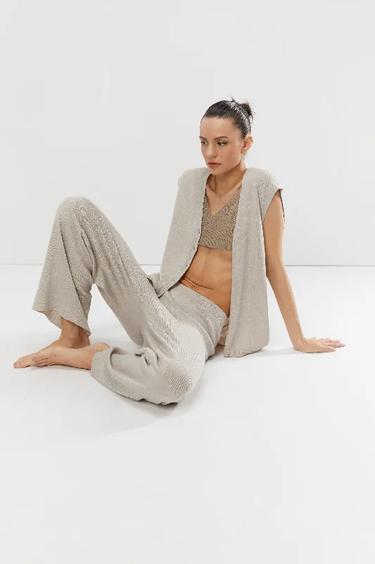 organic cotton women cardigan for an eco - friendly choiceSTRAIGHT LEG PANTS