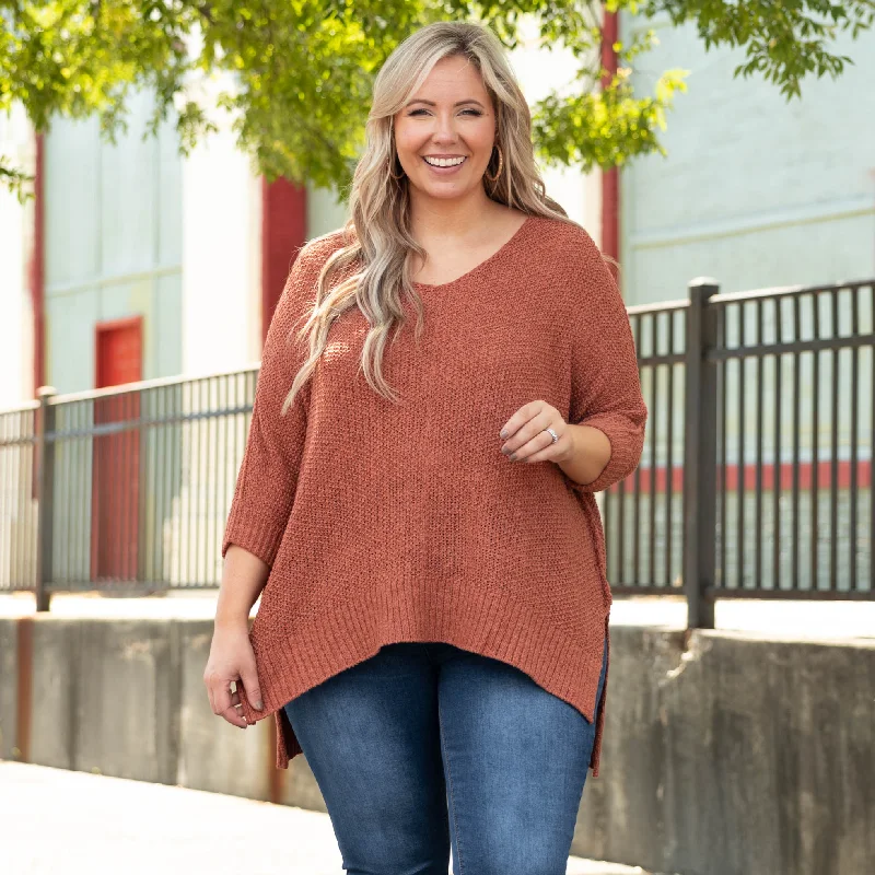 color block women cardigan with bold huesSurprise Yet Top, Cinnamon