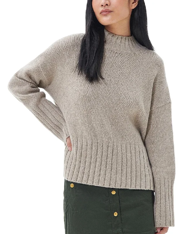 Longline Women's Mohair Sweater Dresses in a Loose FitBarbour Wool-Blend Sweater