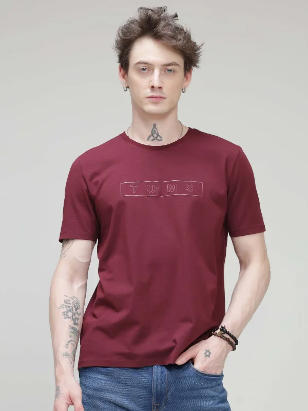 Puff Sleeve Women T Shirt for a Fashion - Forward LookBurgundy Elite