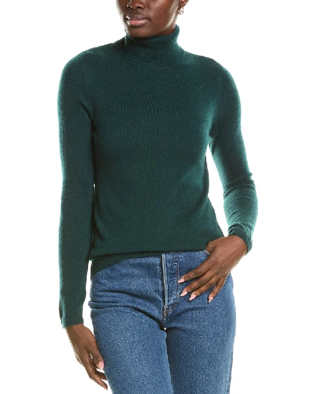 Empire Waist Women's Alpaca Wool Sweater Dresses in Earthy TonesForte Cashmere Turtleneck Cashmere Sweater