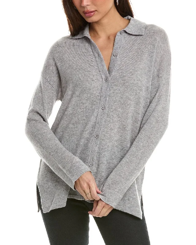 Longline Women's Mohair Sweater Dresses in a Loose FitHannah Rose Wool & Cashmere-Blend Shirt