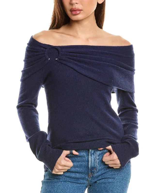 Plus Size Women's Embroidered Sweaters in Ethnic StylesInCashmere Ring Cashmere Sweater