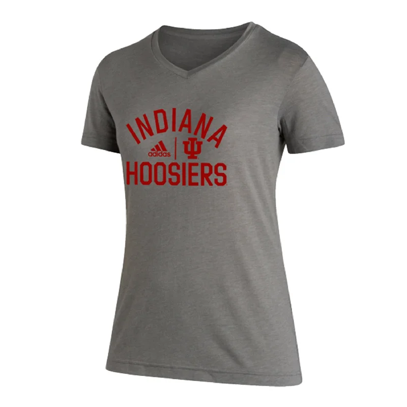 Floral Print Women T Shirt for a Feminine TouchLadies Indiana Hoosiers Adidas Blend Arched T-Shirt