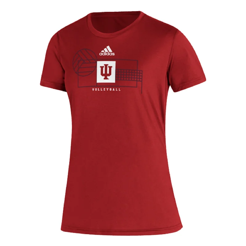 Tie - Dye Women T Shirt with a Bohemian VibeLadies Indiana Hoosiers Adidas Creator Victory Volleyball T-Shirt