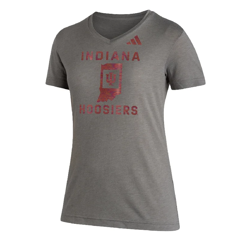 Plus Size Women T Shirt for a Comfortable and Flattering FitLadies Indiana Hoosiers Adidas Vault State Hoosiers T-Shirt