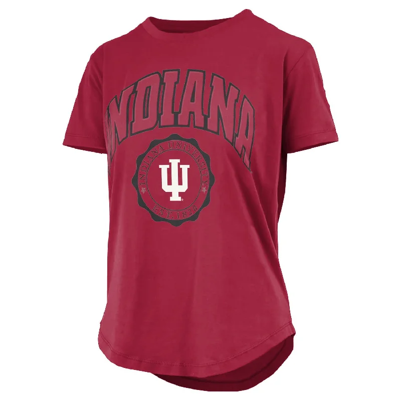 Moisture - Wicking Women T Shirt for Active LifestylesLadies Indiana Hoosiers Irvine Edith Puff T-Shirt