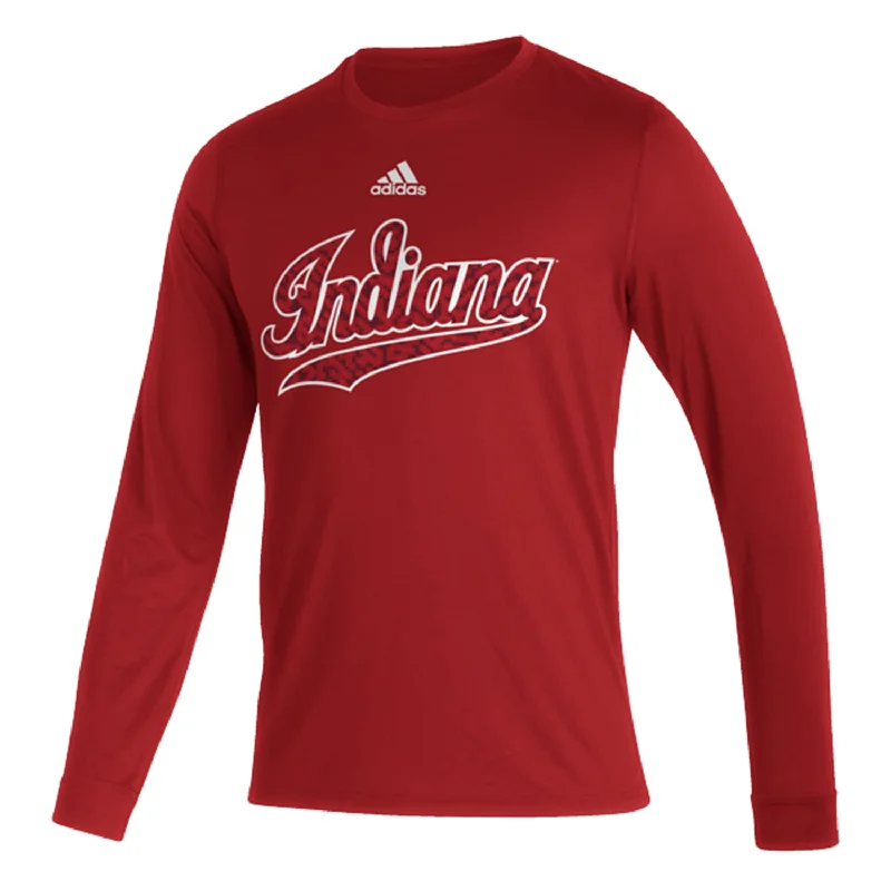 Sequined Women T Shirt for a Sparkly Night OutIndiana Hoosiers Adidas Script Indiana Crimson Long Sleeve T-Shirt