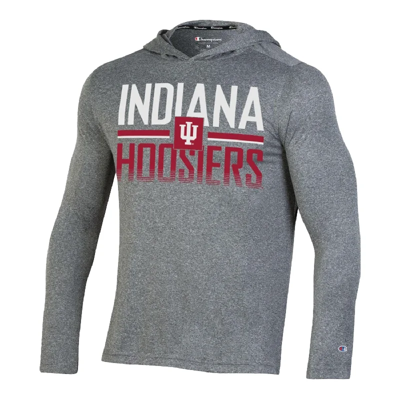 Striped Women T Shirt in a Classic PatternIndiana Hoosiers Heathered Impact Hooded Long Sleeve T-Shirt