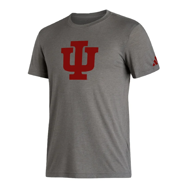 Graphic Print Women T Shirt for a Trendy StatementIndiana Hoosiers Adidas Core Blend Grey T-Shirt