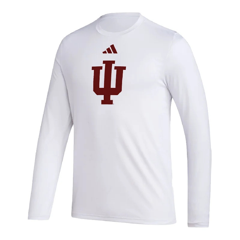 Puff Sleeve Women T Shirt for a Fashion - Forward LookIndiana Hoosiers Adidas Pre-Game Logo Long Sleeve White T-Shirt