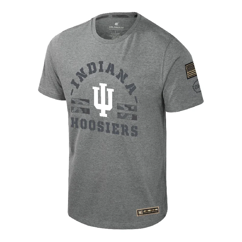 Pocketed Women T Shirt for Added FunctionalityIndiana Hoosiers OHT Scram Jet Grey T-Shirt