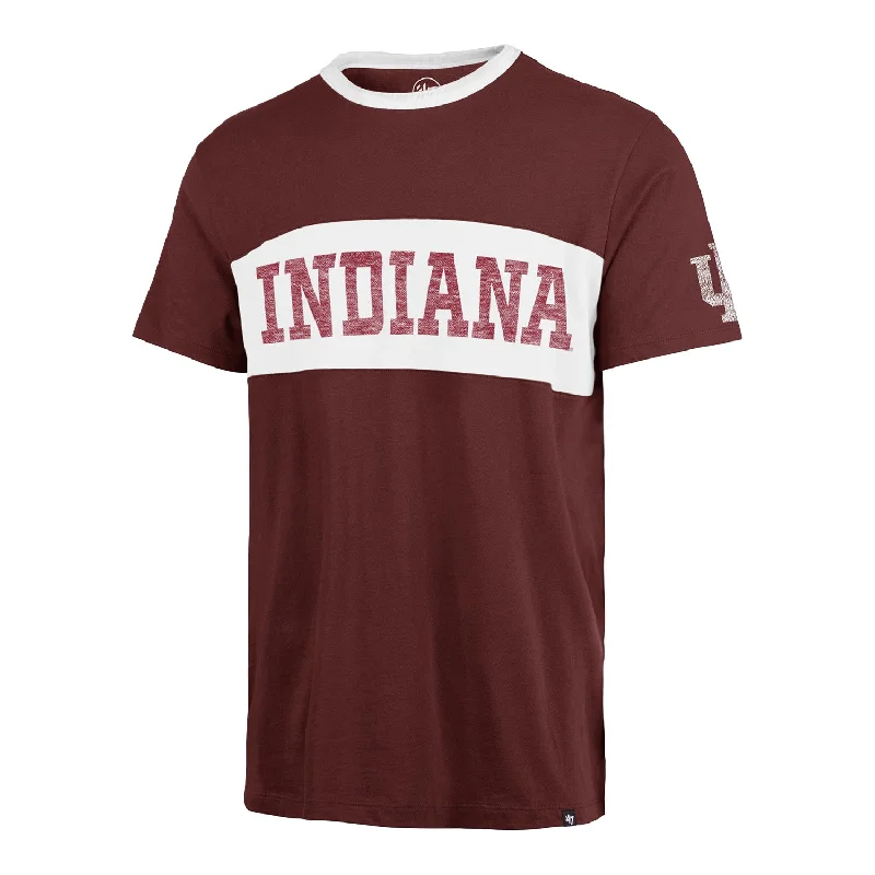 Sheer Women T Shirt for a Stylish and Alluring LookIndiana Hoosiers Double Header Crimson T-Shirt