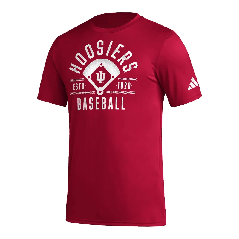 Muscle Women T Shirt for a Sporty and Casual LookIndiana Hoosiers Adidas Baseball Diamond Crimson T-Shirt