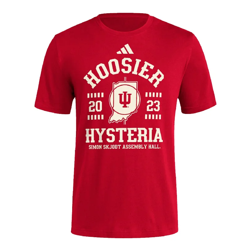 Moisture - Wicking Women T Shirt for Active LifestylesIndiana Hoosiers 2023 Hoosier Hysteria Crimson T-Shirt