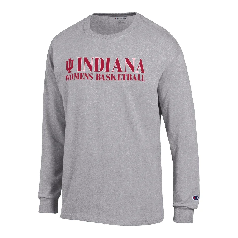 Striped Women T Shirt in a Classic PatternIndiana Hoosiers Women's Basketball Grey Shirt