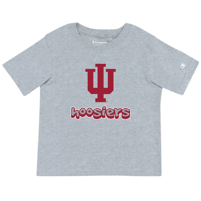 Sleeveless Women T Shirt for Summer ComfortToddler Indiana Hoosiers Primary Grey T-Shirt