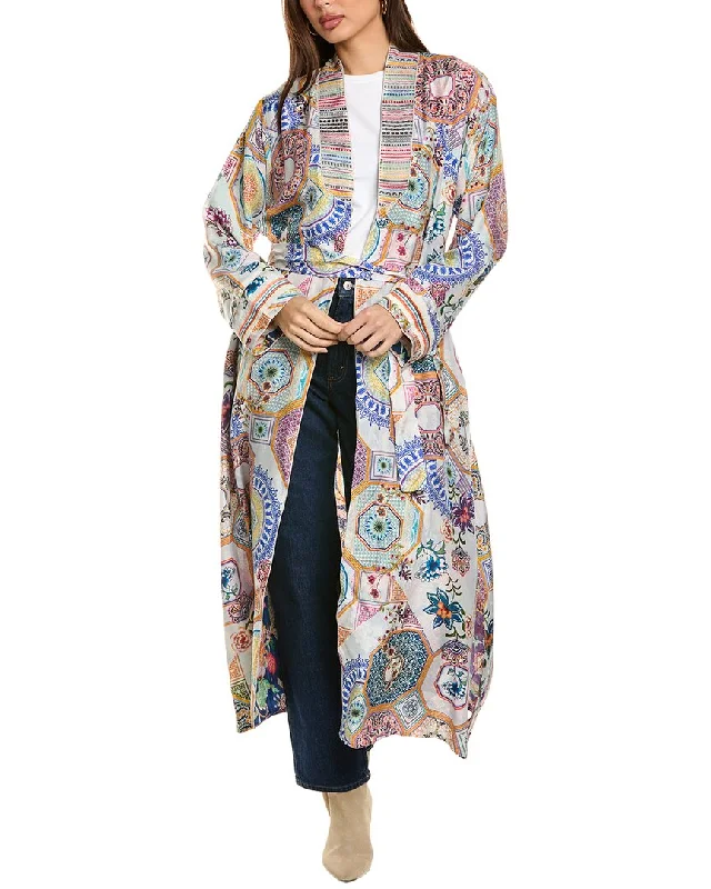 Johnny Was Waterloo Wheel Tove Silk Kimono