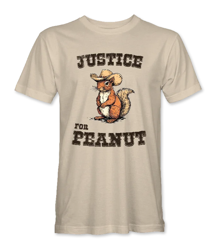 V - Neck Women T Shirt to Enhance the NecklineJustice For Peanut T-Shirt