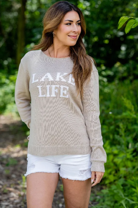 Open - Front Women's Cardigan - Style Mohair SweatersLake Life Sweater