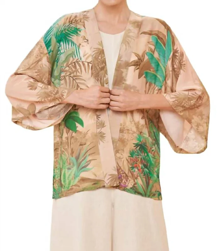 Belted Women's Cotton Blend Sweater Dresses for a Casual LookOasis Kimono Jacket In Coconut