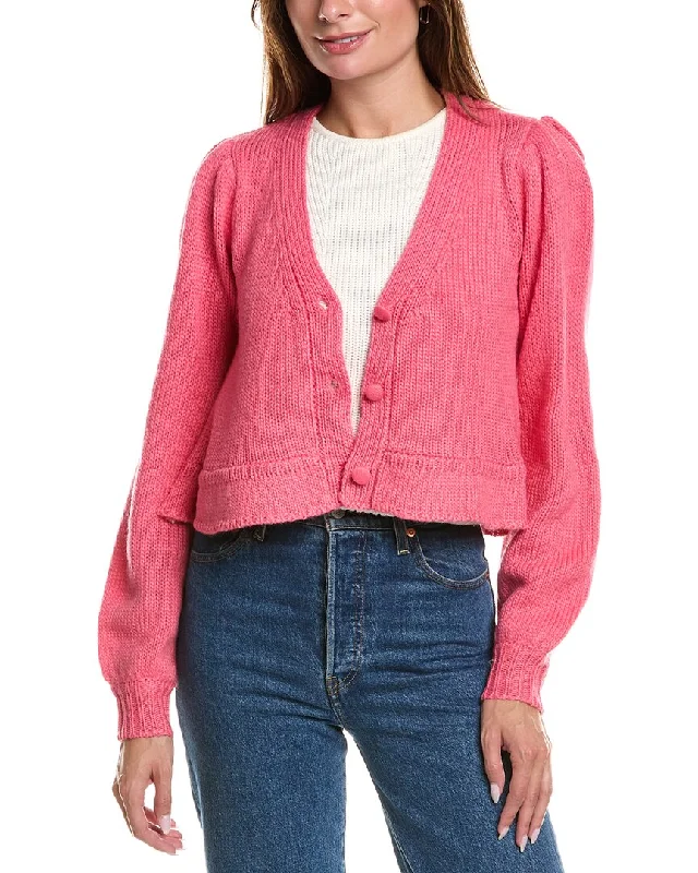 Plus Size Women's Long Sleeve Cable Knit Sweater DressesSaltwater Luxe Wool-Blend Cardigan