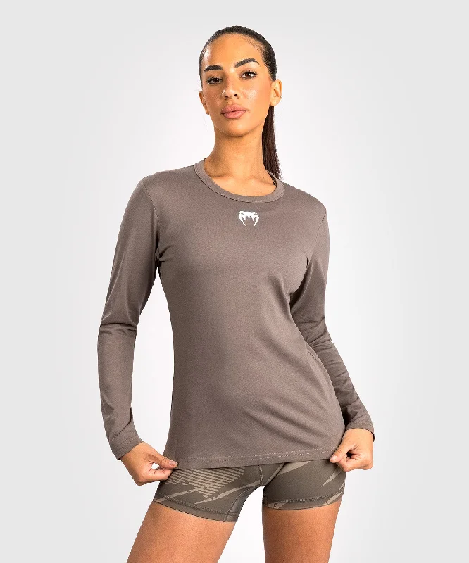 Puff Sleeve Women T Shirt for a Fashion - Forward LookUFC Adrenaline by Venum Fight Week Women’s Long Sleeve Cotton T-Shirt- Bronze