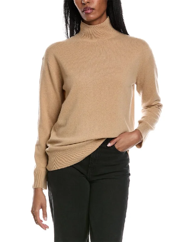 Women's Off - Shoulder Chunky Knit Sweater Dresses in Earth TonesVince Weekend Cashmere Turtleneck Sweater