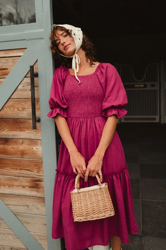 Polyester maxi dresses for easy - care and durabilityLani Dress in Berry