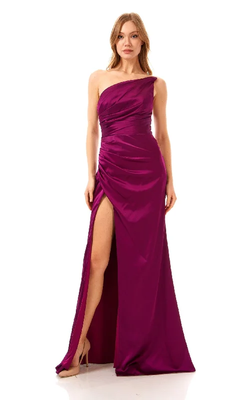 Prom dresses with gathered skirts and crystal - encrusted belts for a luxurious promHot Contact 7318 Dress