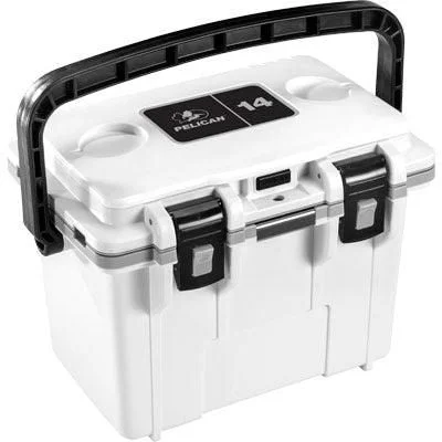 14QT Personal Cooler - White/Gray