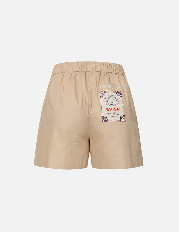 Belted Women Shorts to Enhance the WaistlineBold Canvas Label Shorts