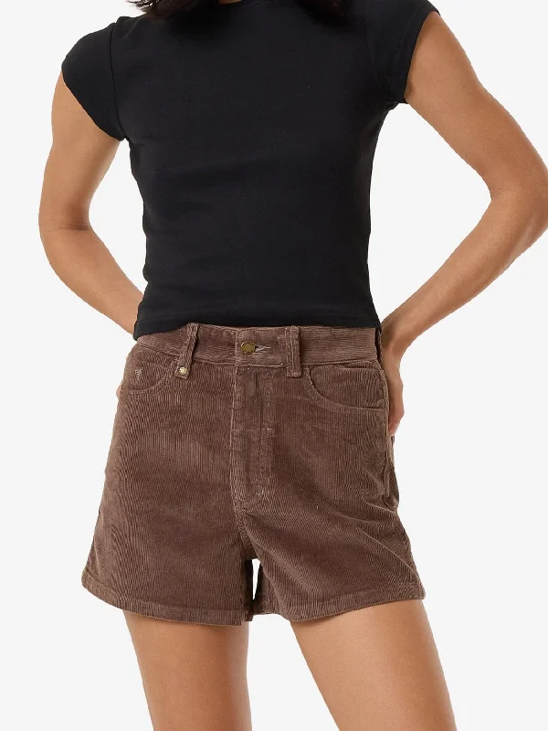 Tie - Waist Women Shorts for a Customizable FitErica Cord Short - Fungi