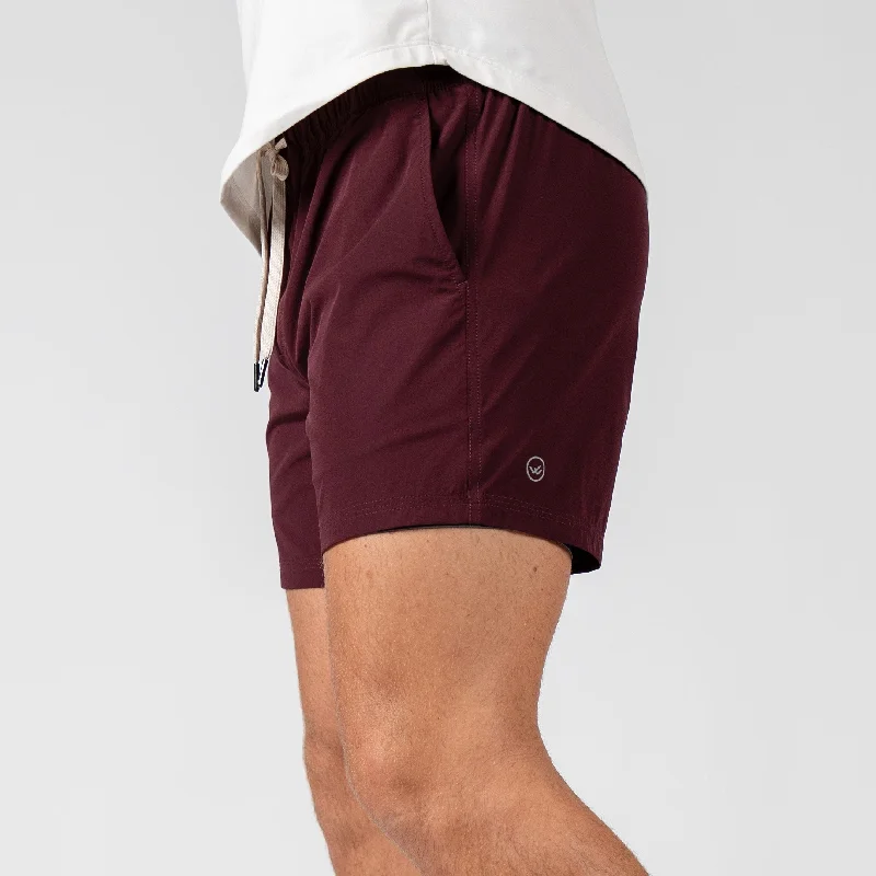 Tie - Waist Women Shorts for a Customizable FitFlow 2.0 Mod Short (Athletic) - Plum 5.5" & 7"