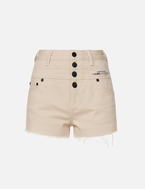 Belted Women Shorts to Enhance the WaistlineHigh Waist Denim Shorts