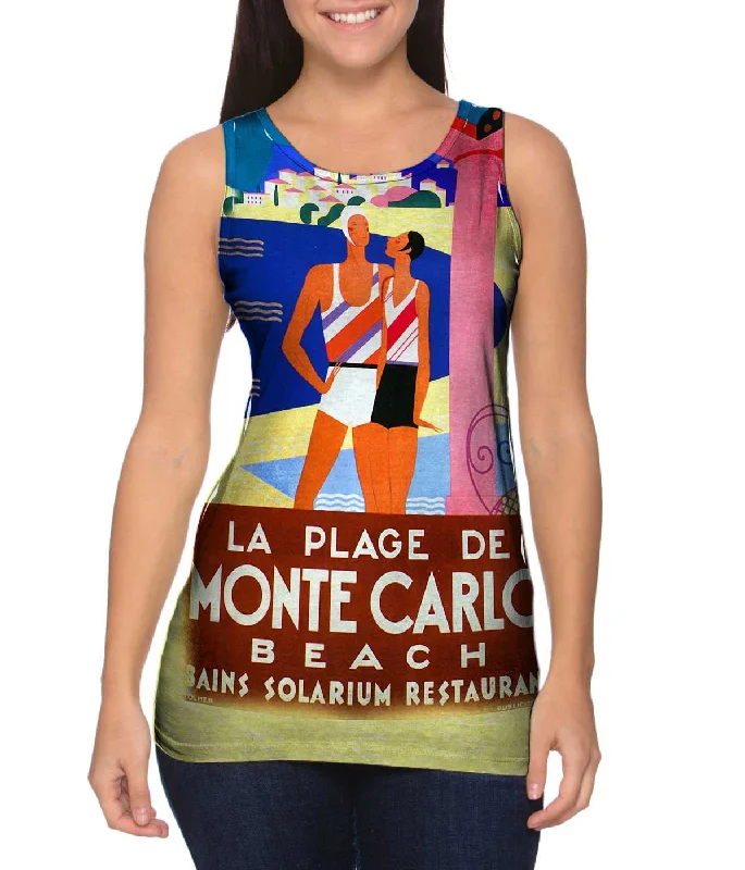 Women's Sleeveless Ribbed Tank Tops for a Trendy LookLa Plage de Monte Carlo 018