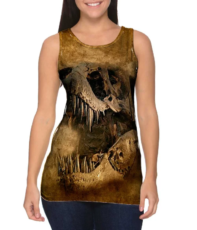 Plus Size Women's Side - Slit Tank Tops in Metallic ShadesLake Moose