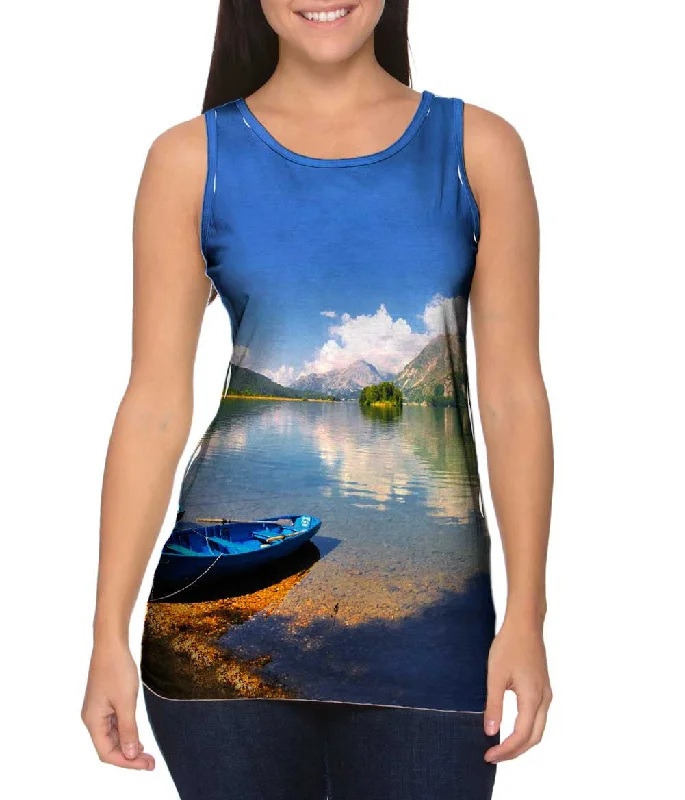 Mock Neck Women's Performance Tank Tops for CyclingLake Sil Switzerland