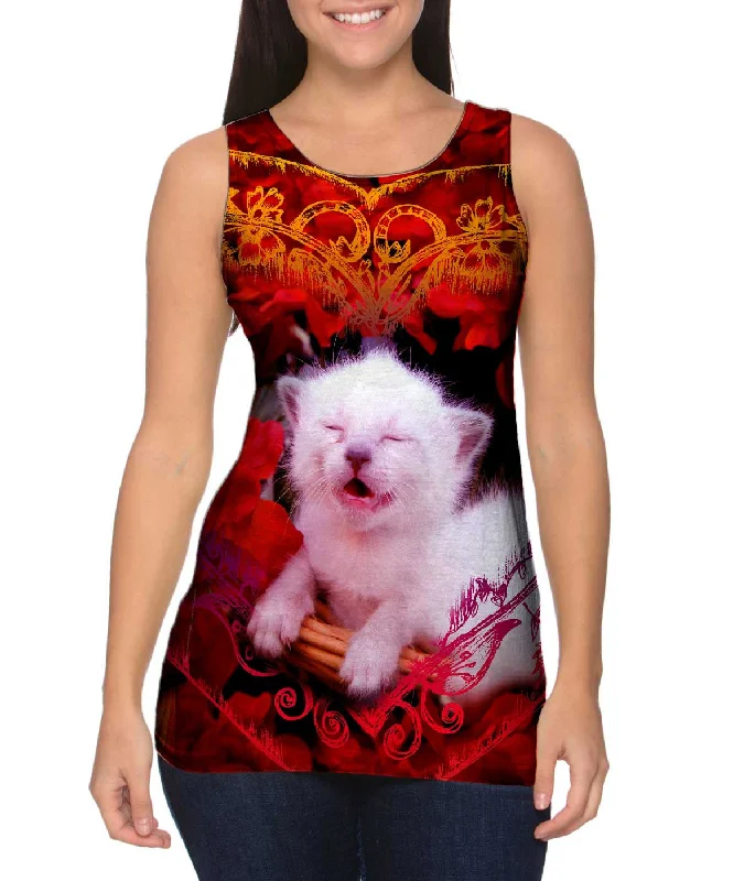 Women's Sleeveless Ribbed Tank Tops for a Trendy LookLaughing Kitten