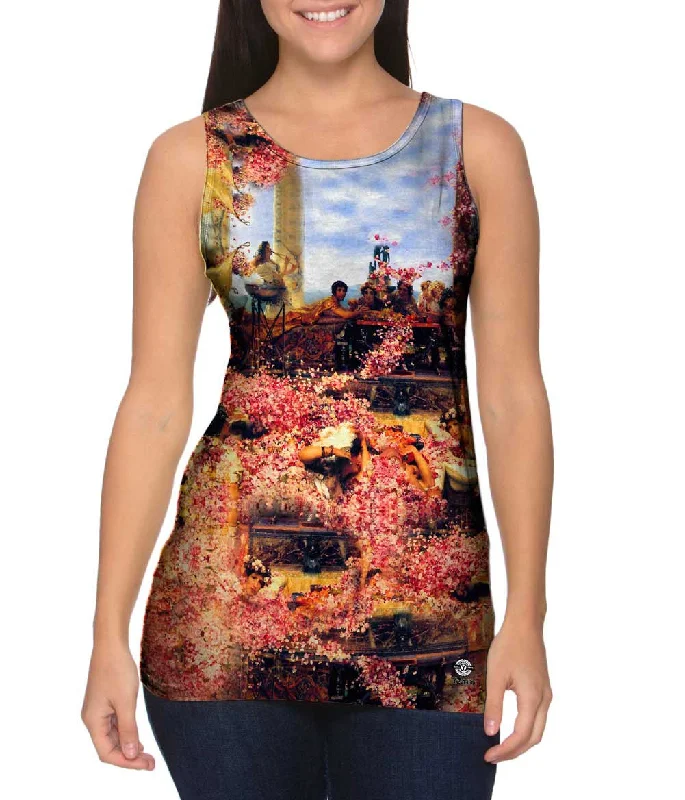 V - Neck Women's Moisture - Wicking Tank Tops for RunningLawrence Alma Tadema - "The Roses Of Heliogabalus"