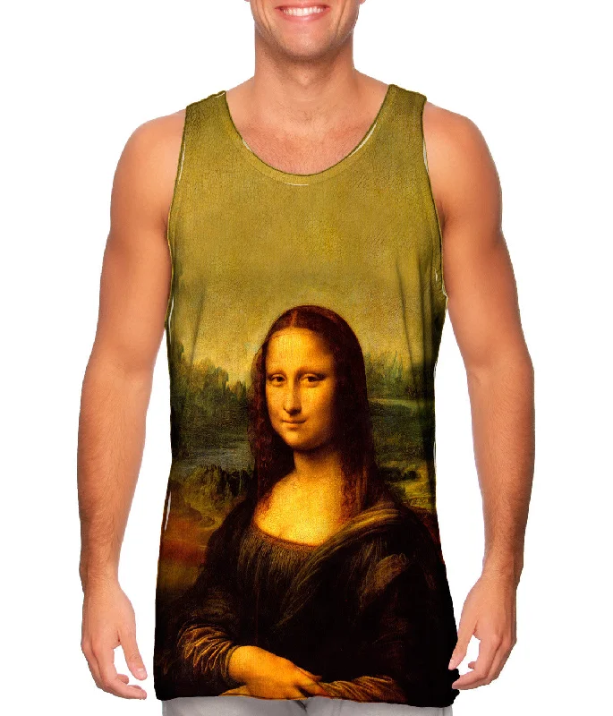 Halter Neck Women's Modal Blend Tank Tops for ComfortLeonardo da Vinci - "Mona Lisa" (1503)