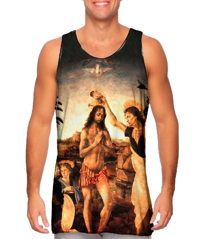 Plunge Neck Women's Seamless Tank Tops for a Smooth FitLeonardo Da Vinci - "The Baptism Of Christ" (1475)