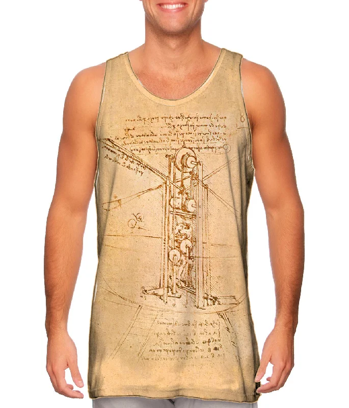 Square Neck Women's Organic Cotton Tank Tops in Earth TonesLeonardo DaVinci - "Flying Machine" (1487)