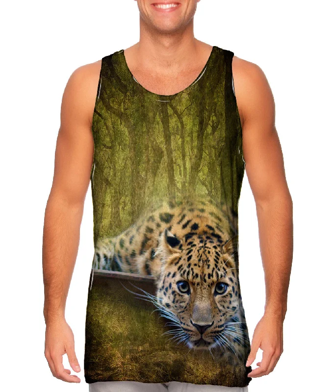 V - Neck Women's Moisture - Wicking Tank Tops for RunningLeopard 007