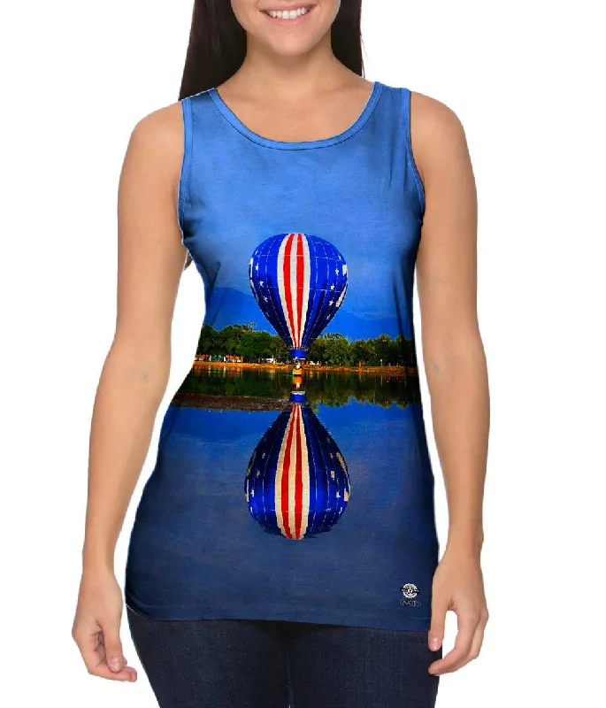 Women's Sleeveless Ribbed Tank Tops for a Trendy LookLets Float Away Hot Air Balloon