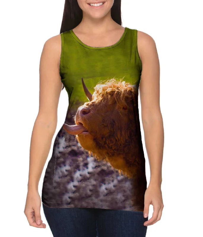 High - Neck Women's Silk Blend Tank Tops for a Luxurious FeelLickity Yack