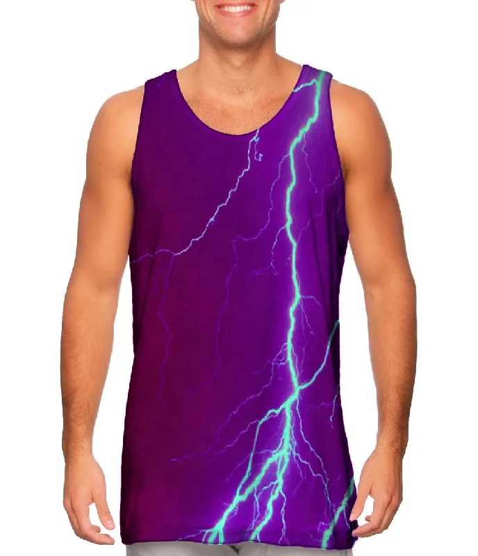 V - Neck Women's Moisture - Wicking Tank Tops for RunningLightning Storm Maroon